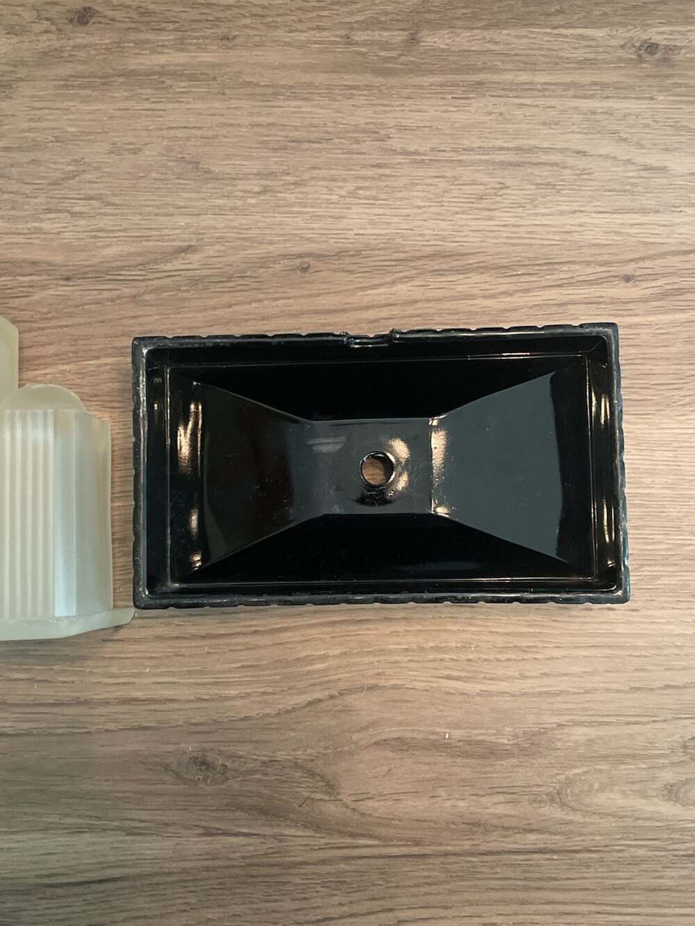 Vintage Art Deco Frosted Glass Architectural Tier Desk Lamp-non-working - Picture 10 of 11
